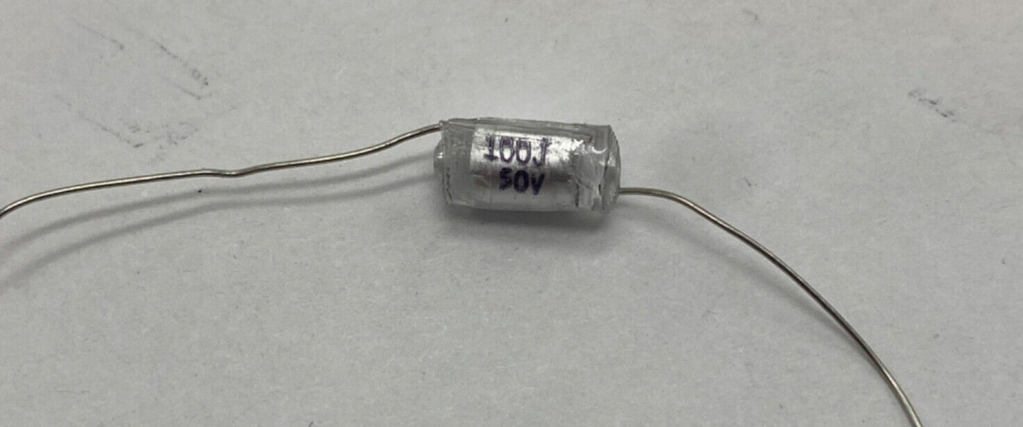 XICON polystyrene film capacitor 100J50, 23PW series .00001uf/50v