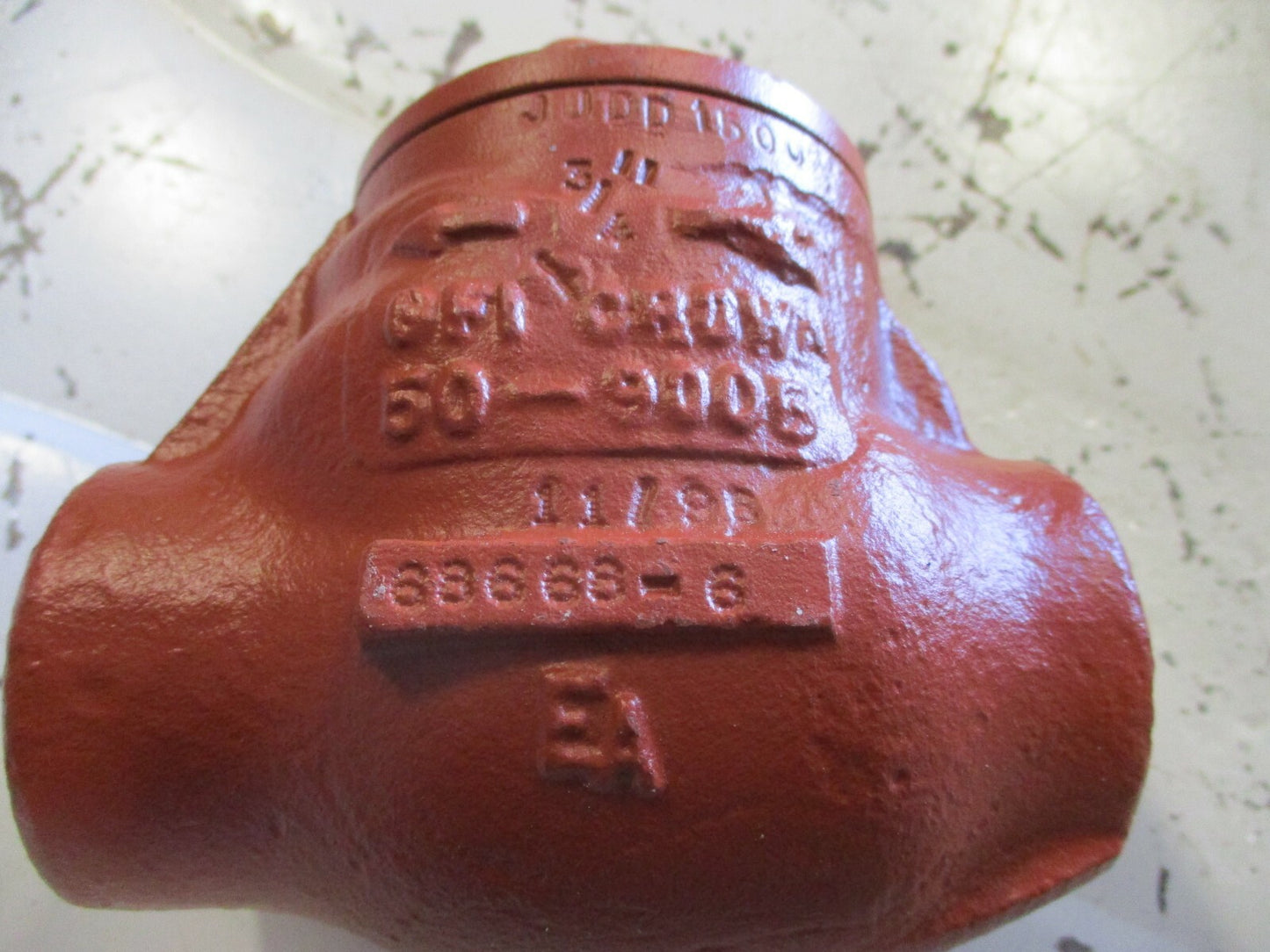 CROWN JUDD Swing Check Valve 3/4" 1500 psi WOG Threaded End NACE Trim