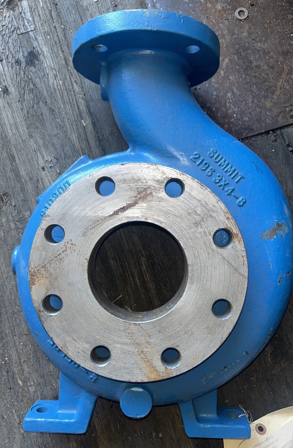 Summit 2196 3x4-8 Iron Centrifugal Pump Casing Replaces Case 2196MTO 3X4-8. YRC