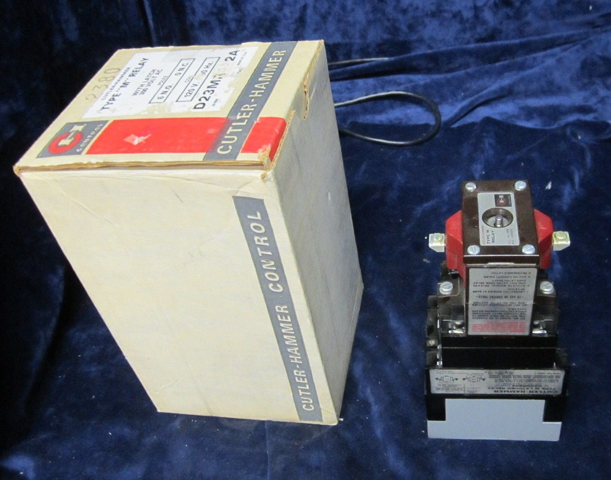 Cutler-Hammer D23MR332A Type "M" Relay-With Latch 300VAC