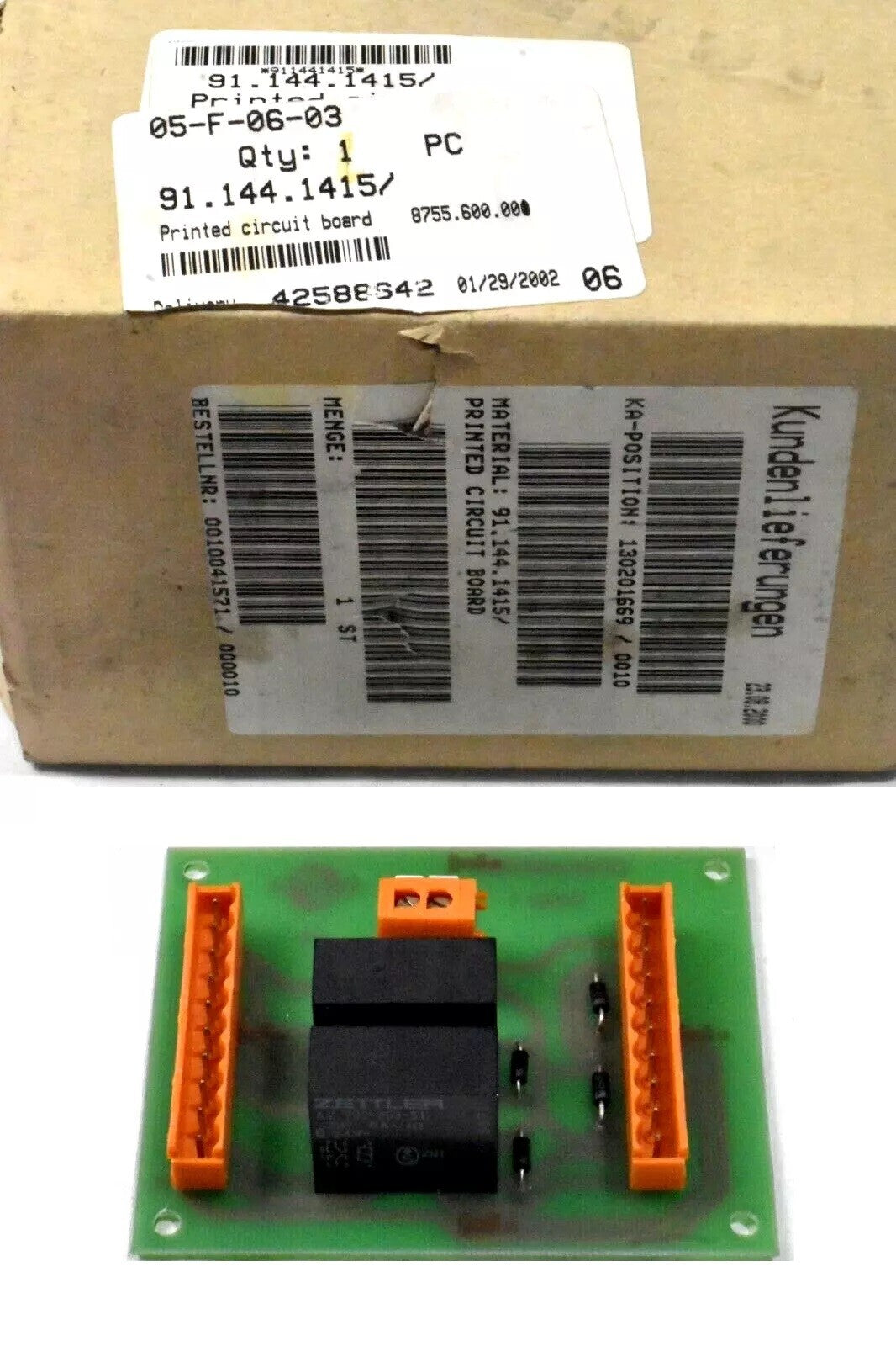 Heidelberg 91.144.1415 Board Assembly PCB Bacher 8755.600.001