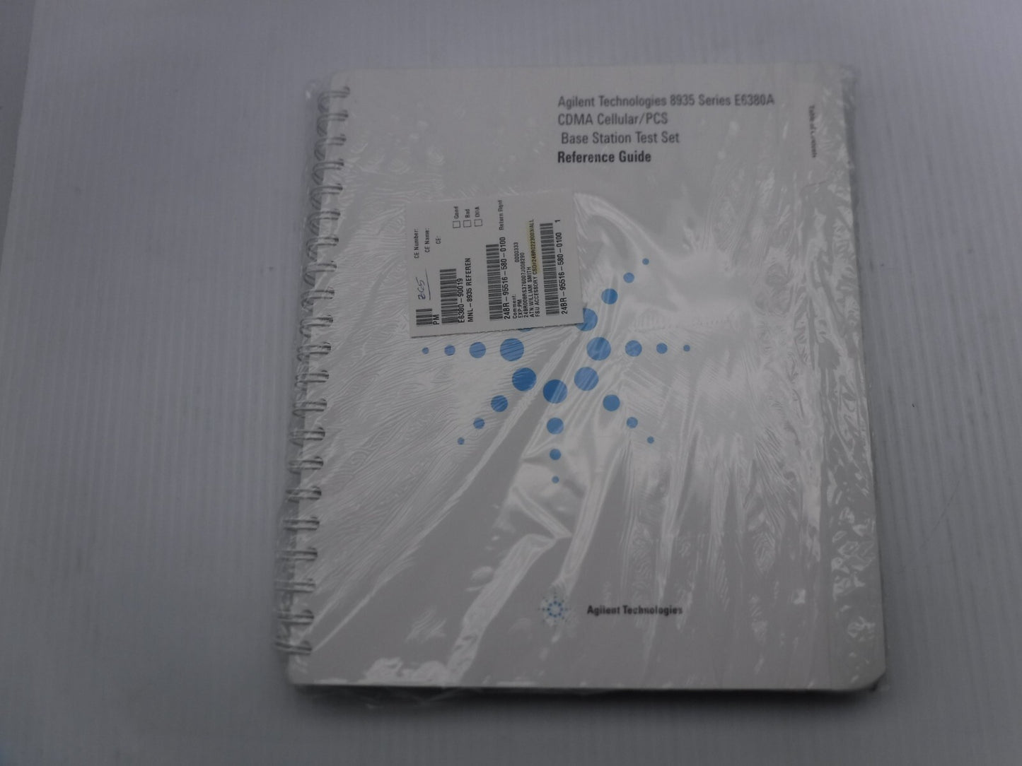 Agilent Technologies 8935 Series Reference Guide Manual E6380-90019