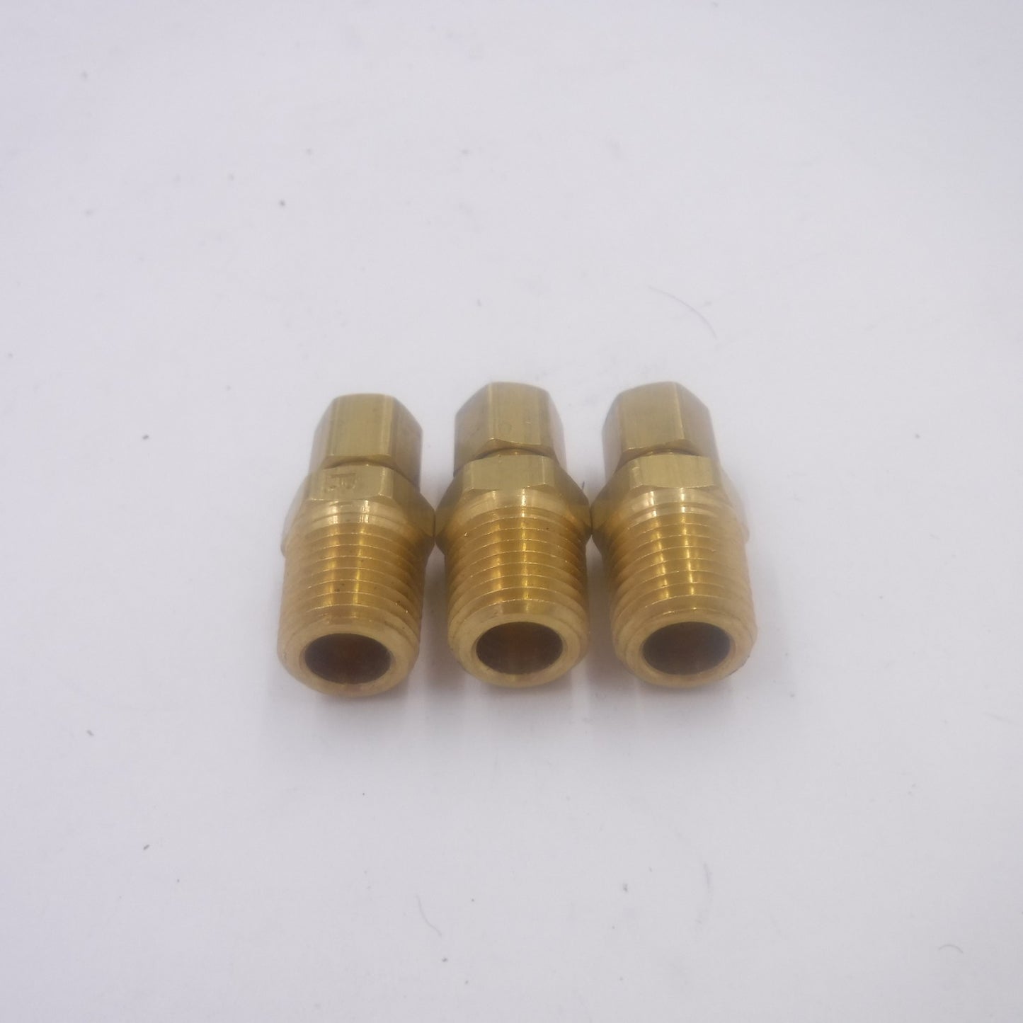 3 Pack Parker 2MSC8N-B 1/8"A-Lok x 1/2" MNPT Male Straight Connector