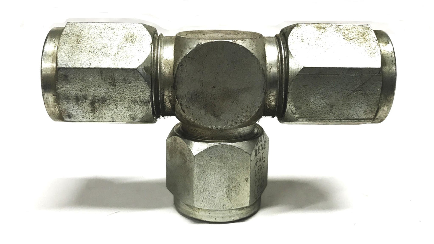 Lenz 3/4 inch Female x 1/2 inch Female x 1/2 inch Female Union Tee NOS