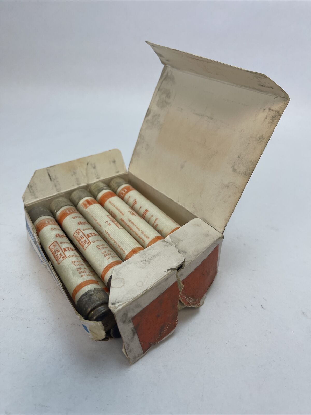 GOULD SHAWMUT ATS-DE25R AMP-TRAP CLASS RK5 FUSE 25AMP 600VAC CURRENT (LOT OF 10)