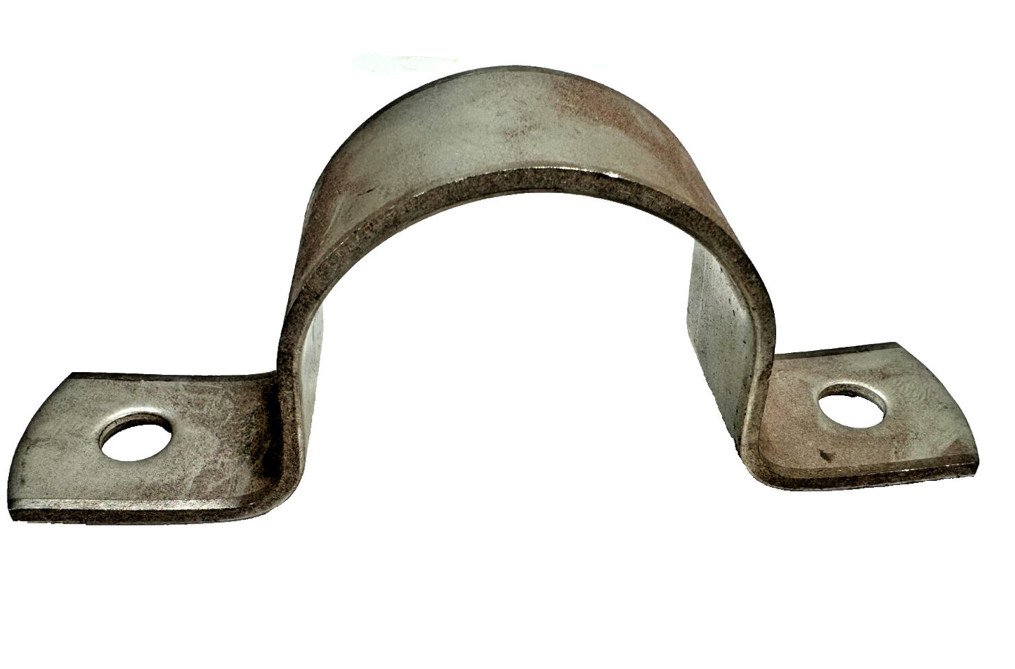 2" (2.375 OD) Stainless Steel Pipe Strap, 3/8" Bolt Holes