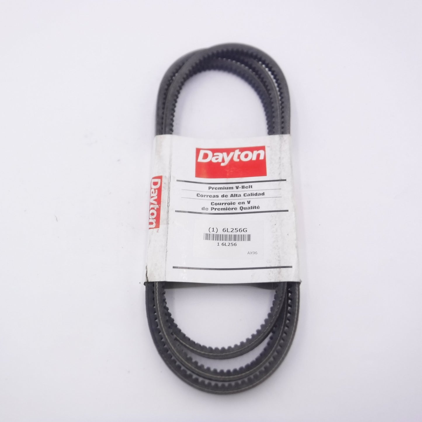 Dayton 1/2" x 98" 1 Rib Cogged V-Belt 6L256G
