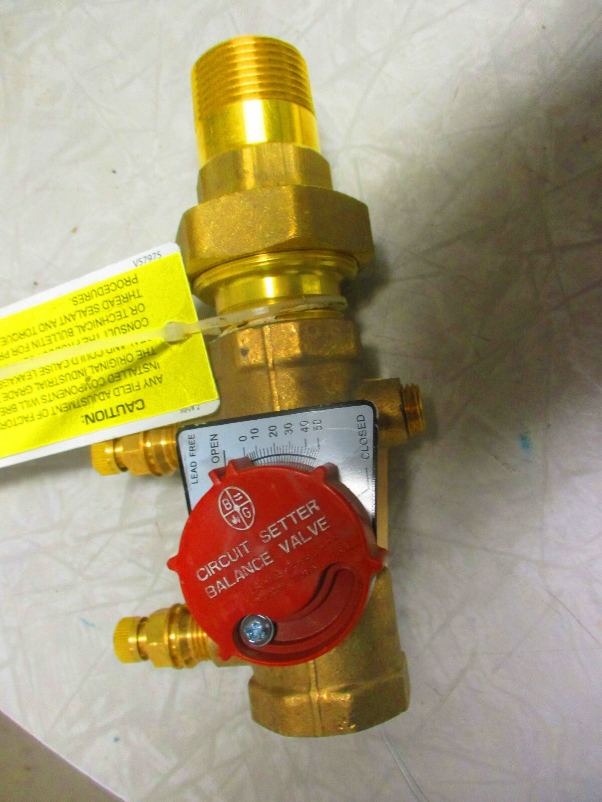 Circuit Setter Valve | BELL & GOSSETT 117411LF | 3/4" FNPT x 3/4" MNPT Union
