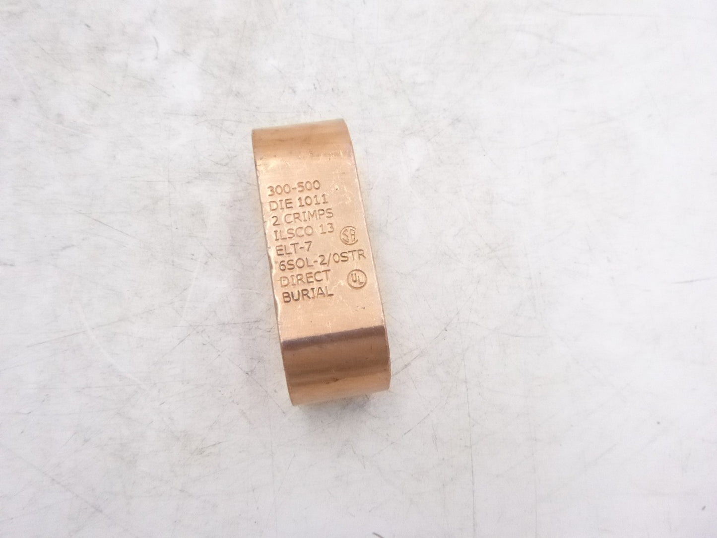 Ilsco ELT-7 Permaground Copper Grounding E Crimp 500-300 Conductor Range Size #5