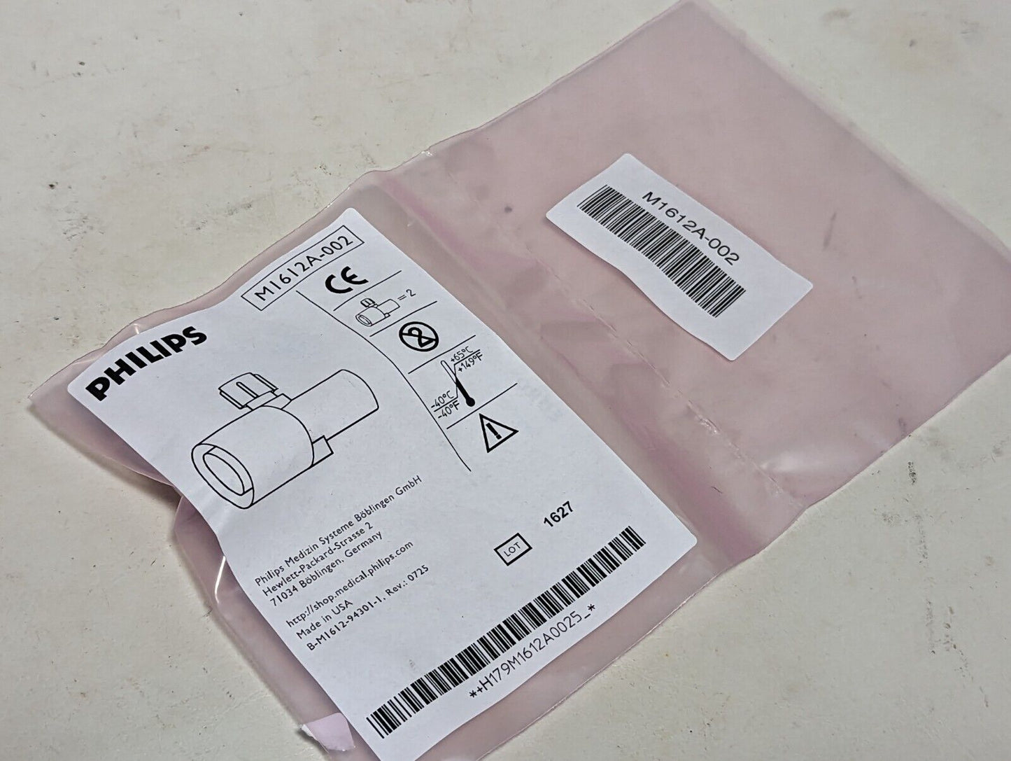 Philips M1612A-002 straight airway adapter, two per bag