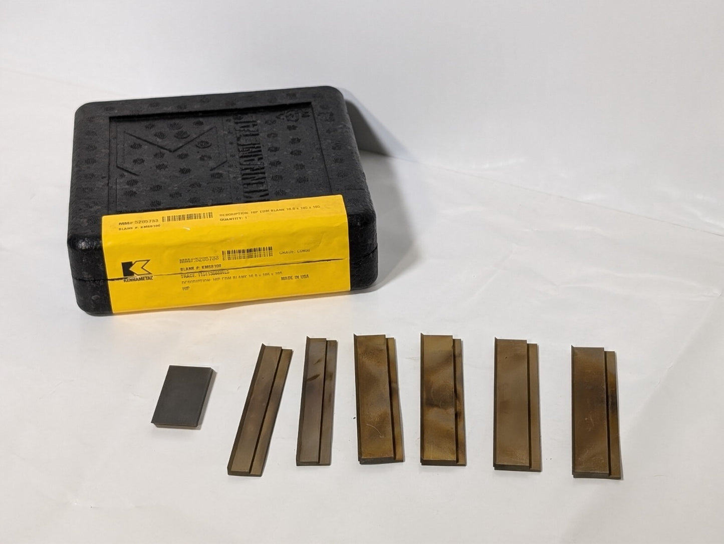 Kennametal KMSB100 CD 650 Tungsten Carbide EDM Block 5205733 114113866IRL5