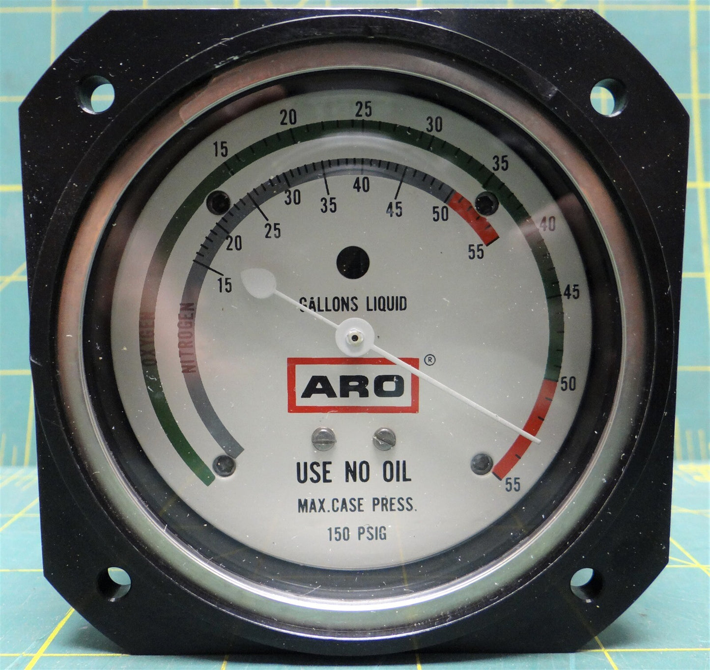 *For Parts* Oxygen Nitrogen Differential Gauge 150 PSIG NSN 6685-00-063-3657
