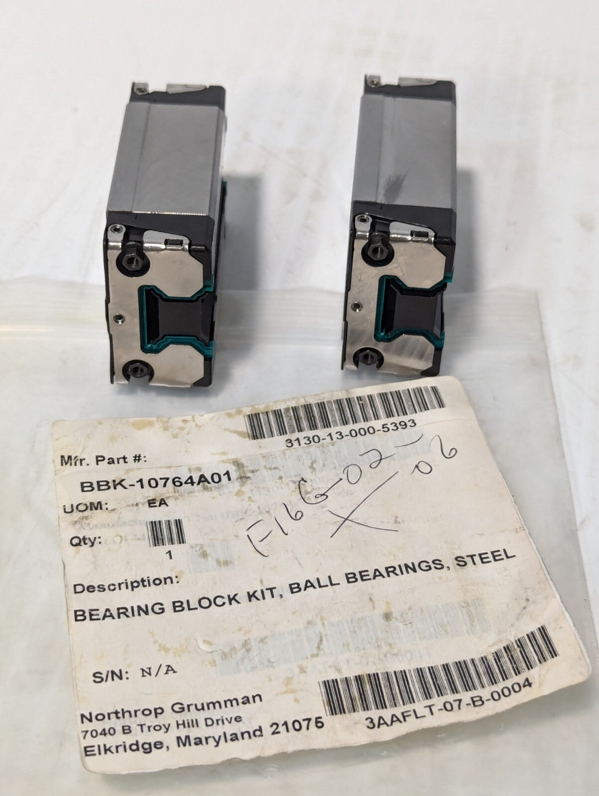 BBK-10764A01 bearing block kit, ball bearings, steel, R16228942Y