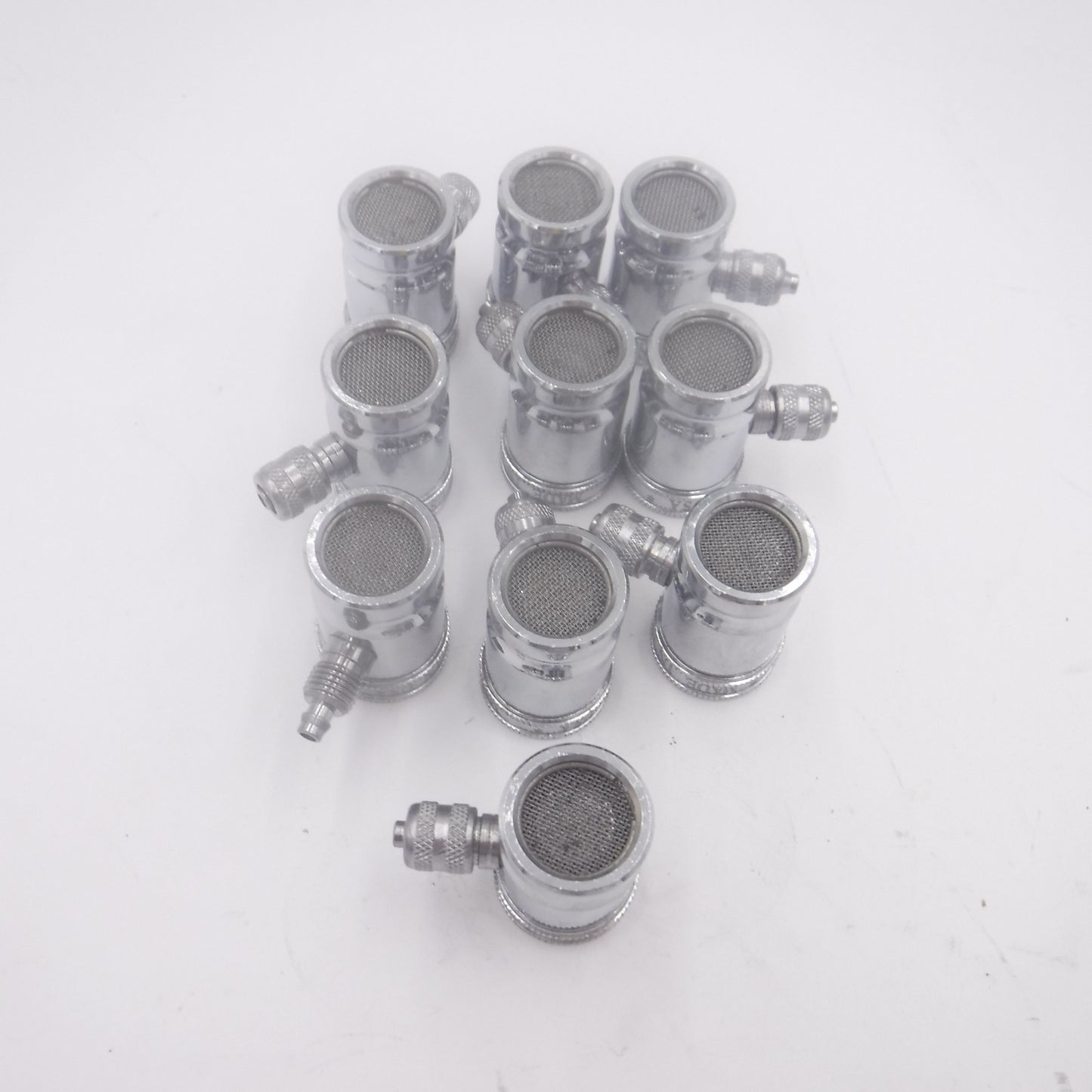10 Pack QMP 1/4" Chrome Pull Down Compression Diverter Valves QMP502PD