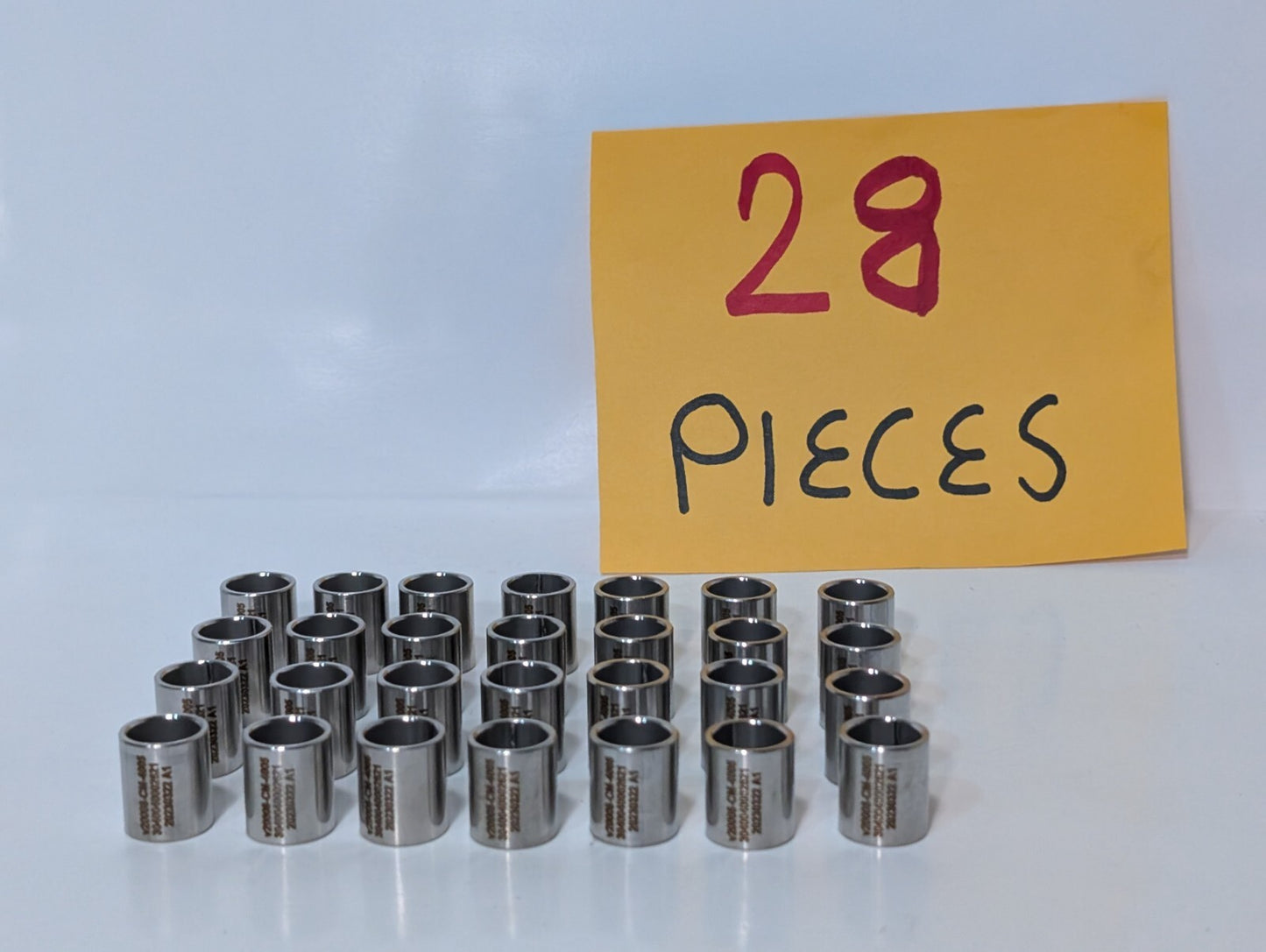 Lot of 28 3040040002621 Stainless Steel Metal Bushing, 3/4" Length, 1/2" ID