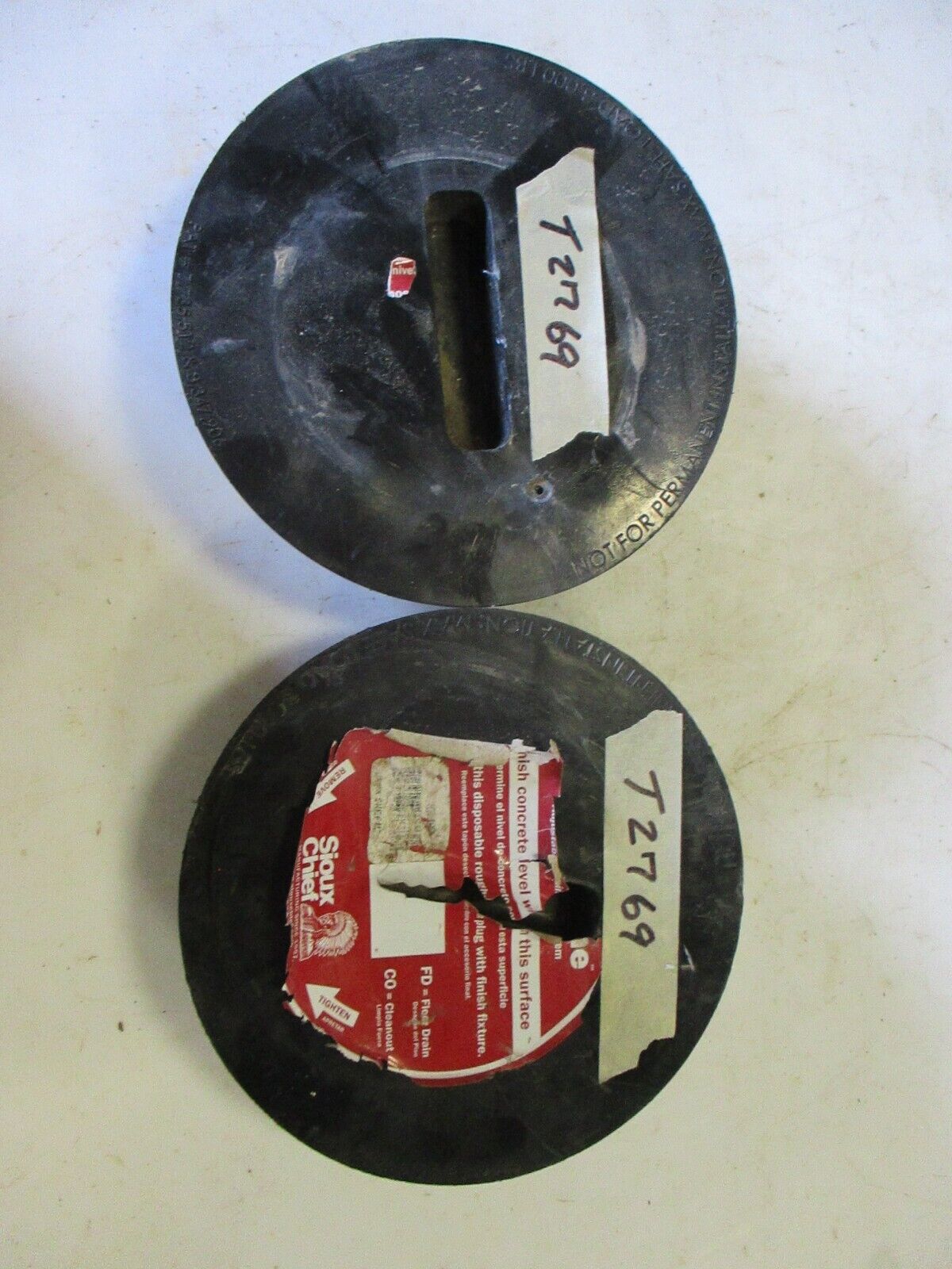 Sioux Chief FinishLine 834 4" Disposable Rough-In Plug (Lot of 2)