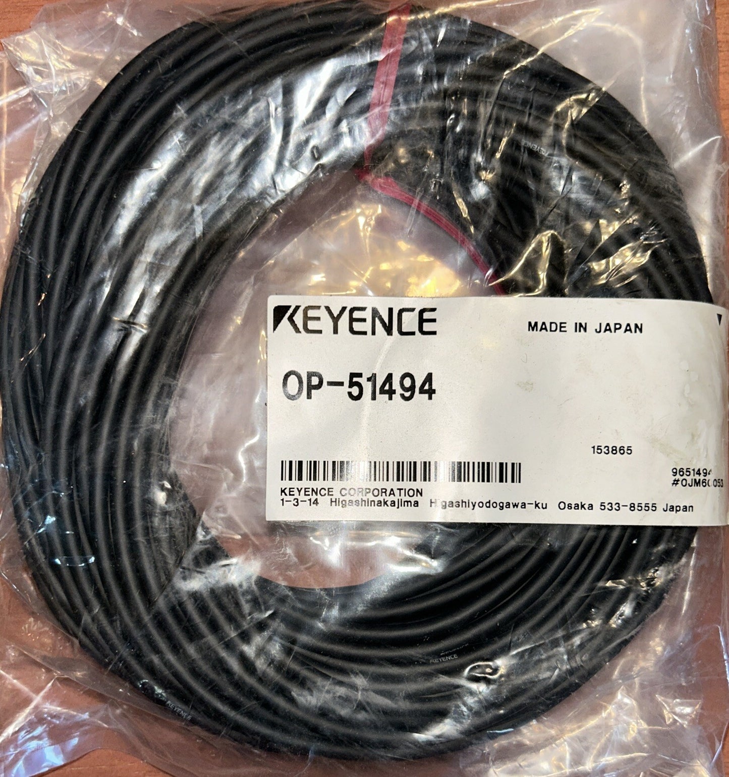KEYENCE CORP OP-51494 / OP51494 cable Wire. NEW IN PACKAGE! B5