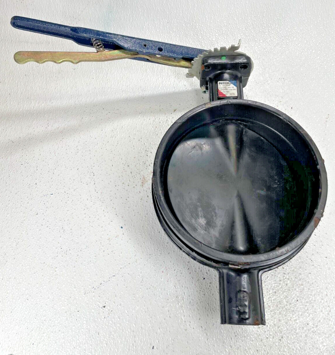 Grooved End Butterfly Valve Epoxy Coated 8" 300 psi WOG w/ 10-Position Lever