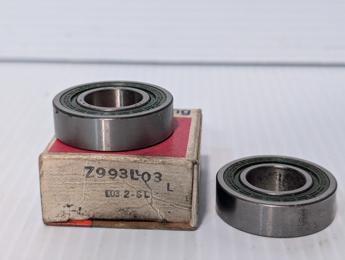Lot of 2 NDH Z993L03 Ball Bearings, with only one box, as pictured