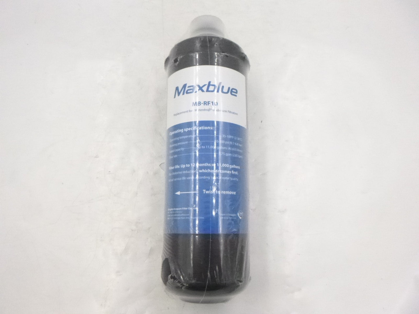 Maxblue Water Filter MB-RF10 100PSI .75GPM 11000 Gal Capacity