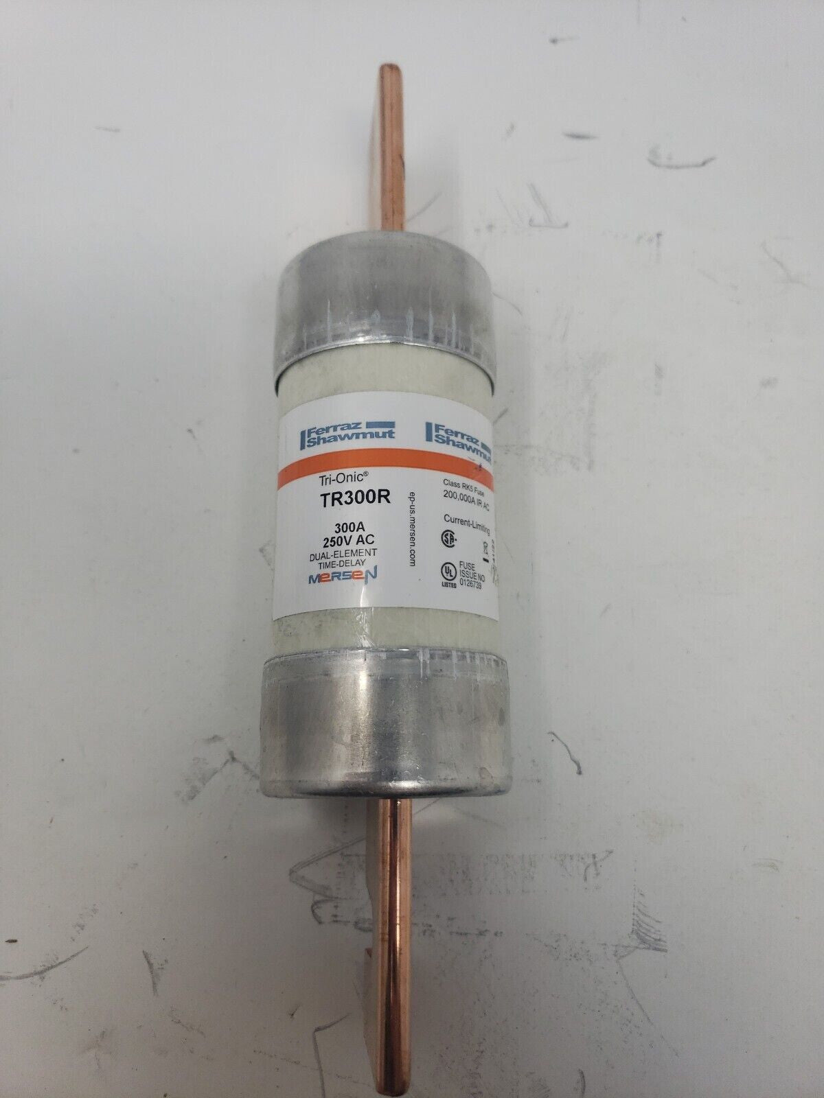 Ferraz Shamwut/Mersen TR-300R, 300 Amp (300A) 250V Fusetron Dual Element Time-D