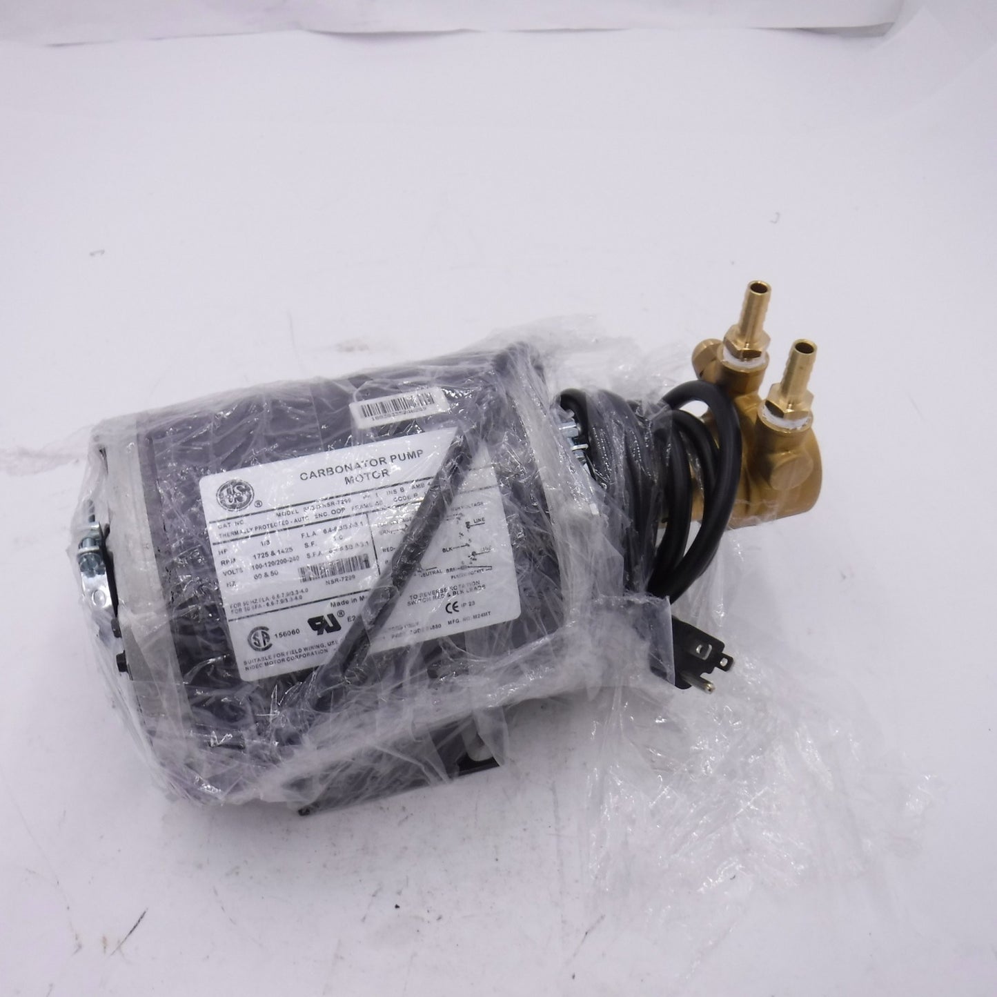 U.S. Motors S55JXNSR-7299 Procon Carbonator Pump 1/3HP 1725RPM 100-120/200-240V