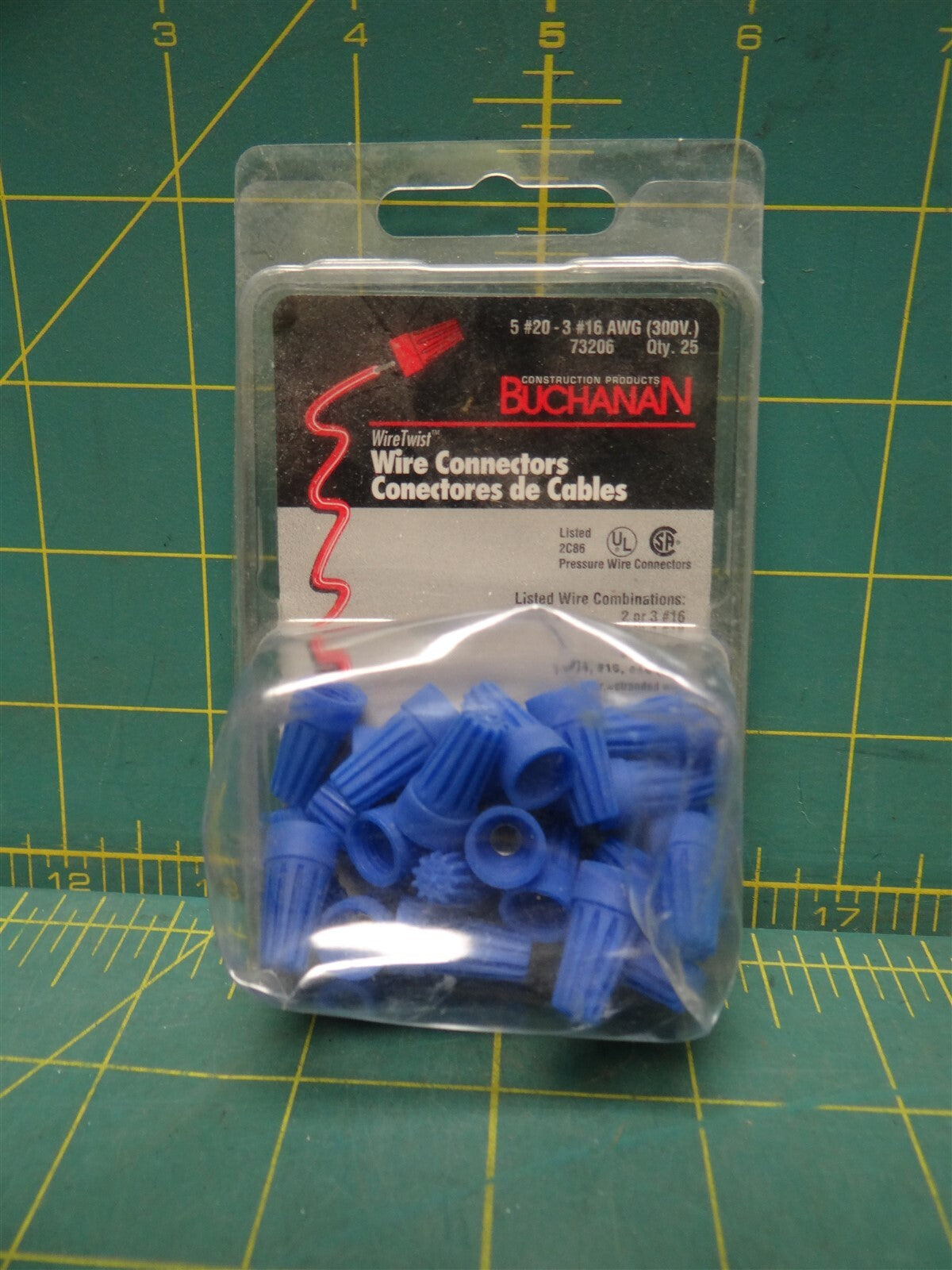 (25) Buchanan 73206 WireTwist Wire Connectors 5 #20 - 3 #16 300V