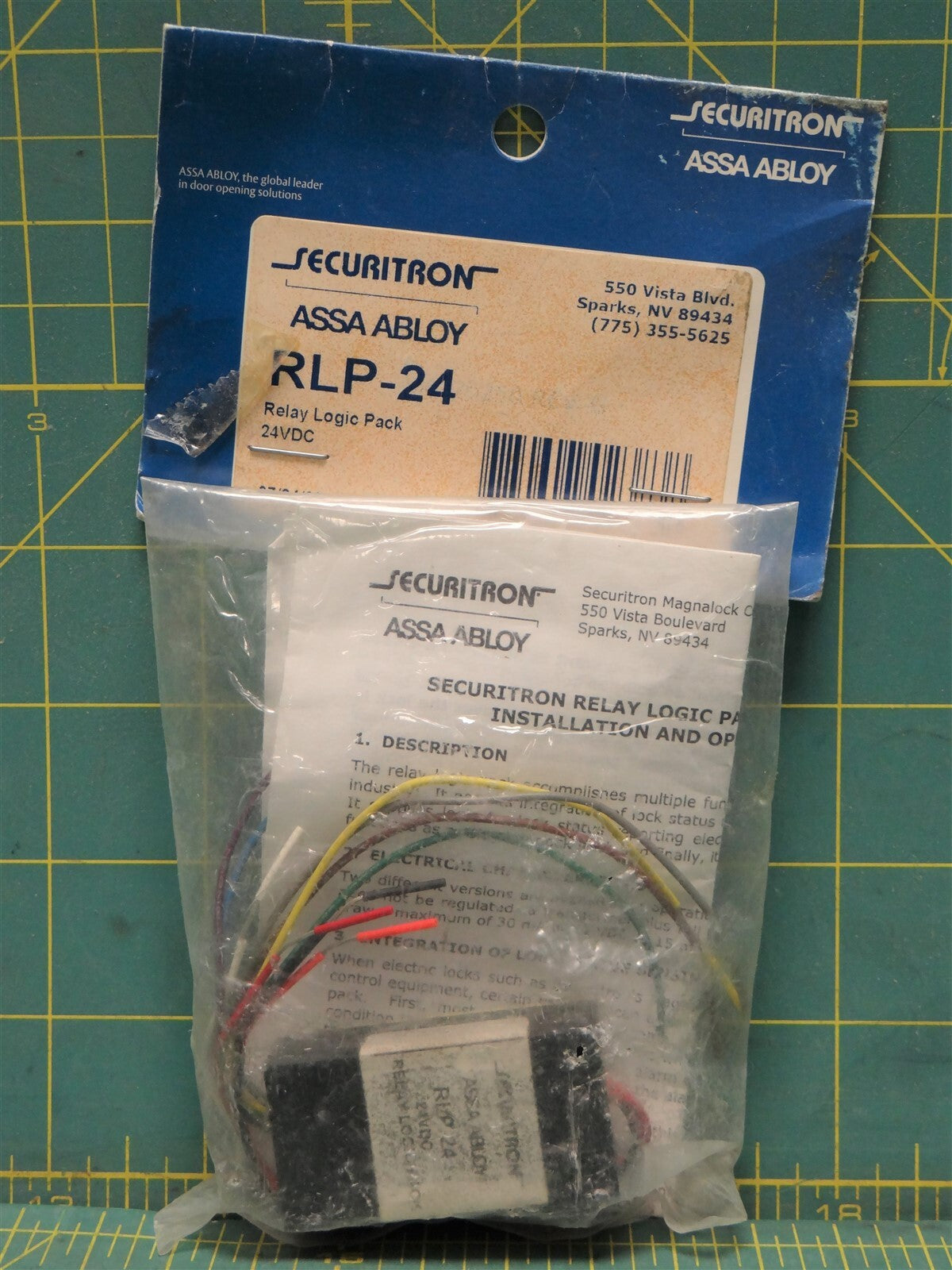 Securitron ASSA ABLOY RLP-24 Relay Logic Pack 24VDC