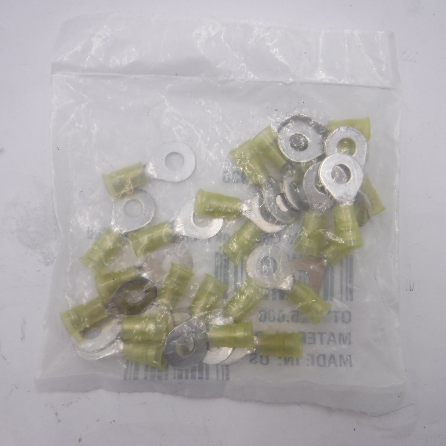 25 Pack Lawson Electro-Lok Yellow Ring Tongue Terminals 16 to 12 AWG 5936