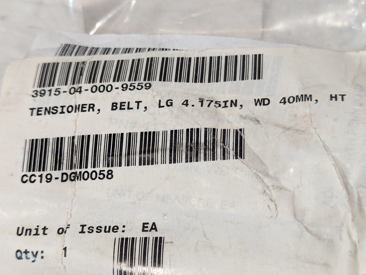 3915-04-000-9559 Tensioner Belt, 4.175" Length, 1.57" Width