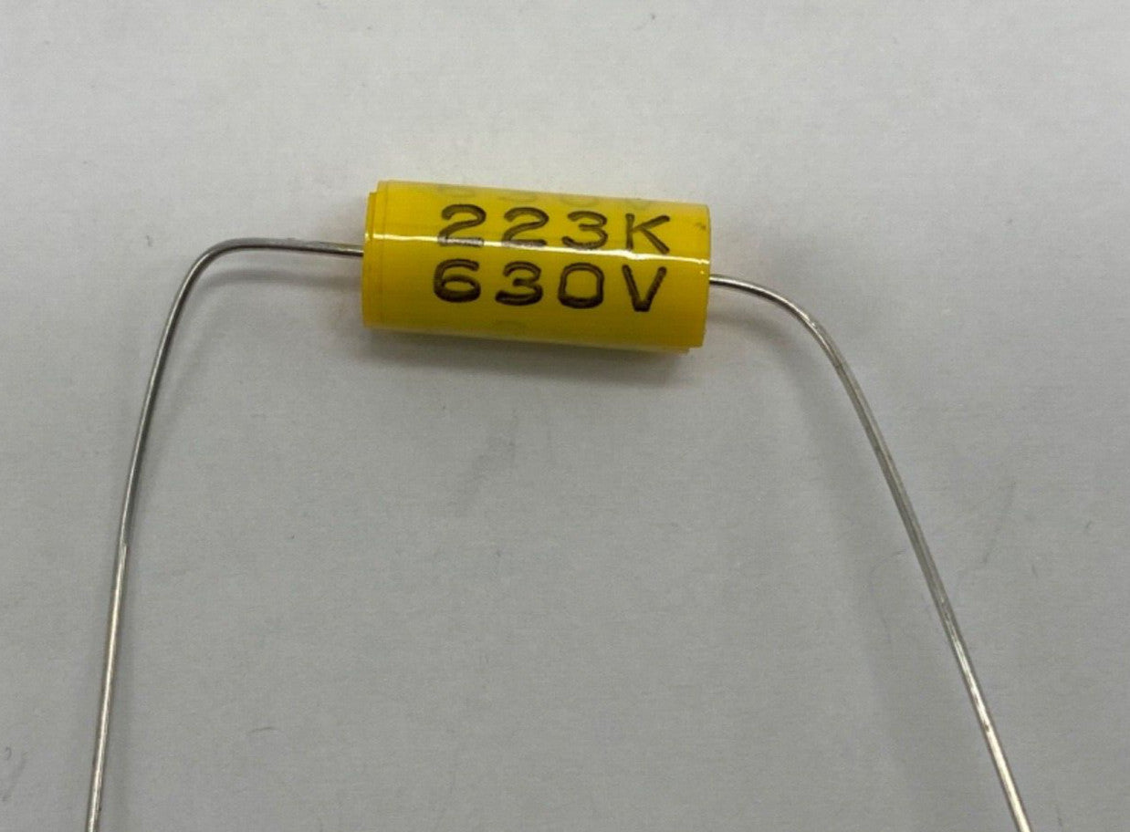 metalized film capacitor axial lead 0.022uf/630V, 223K630V