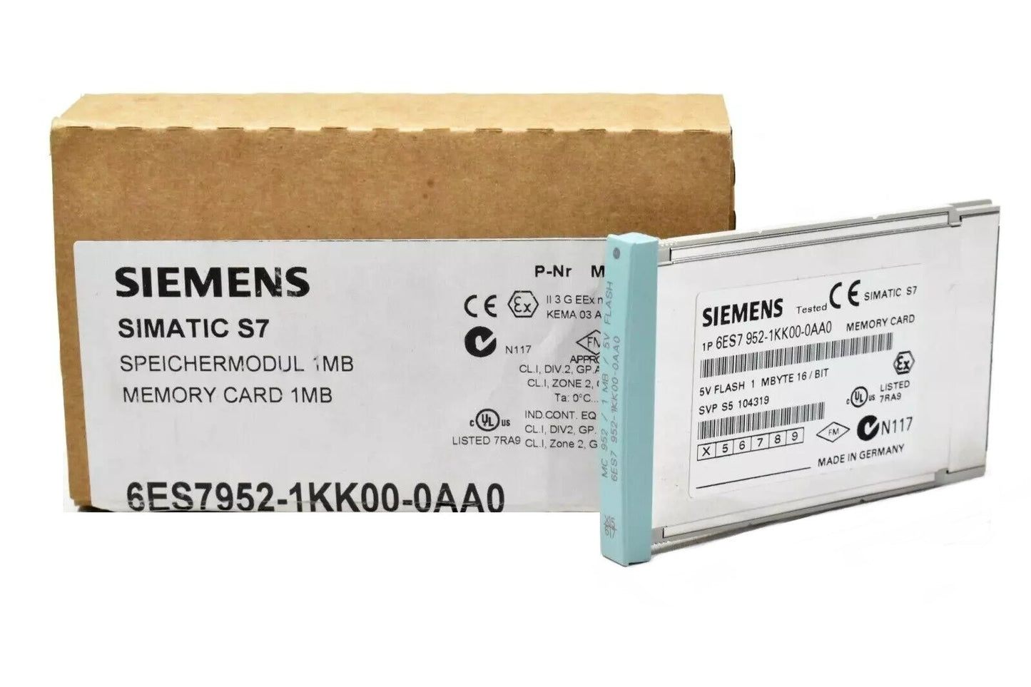 Siemens 6ES7 952-1KK00-0AA0 Simatic S7 Memory Card SV Flash 1MB