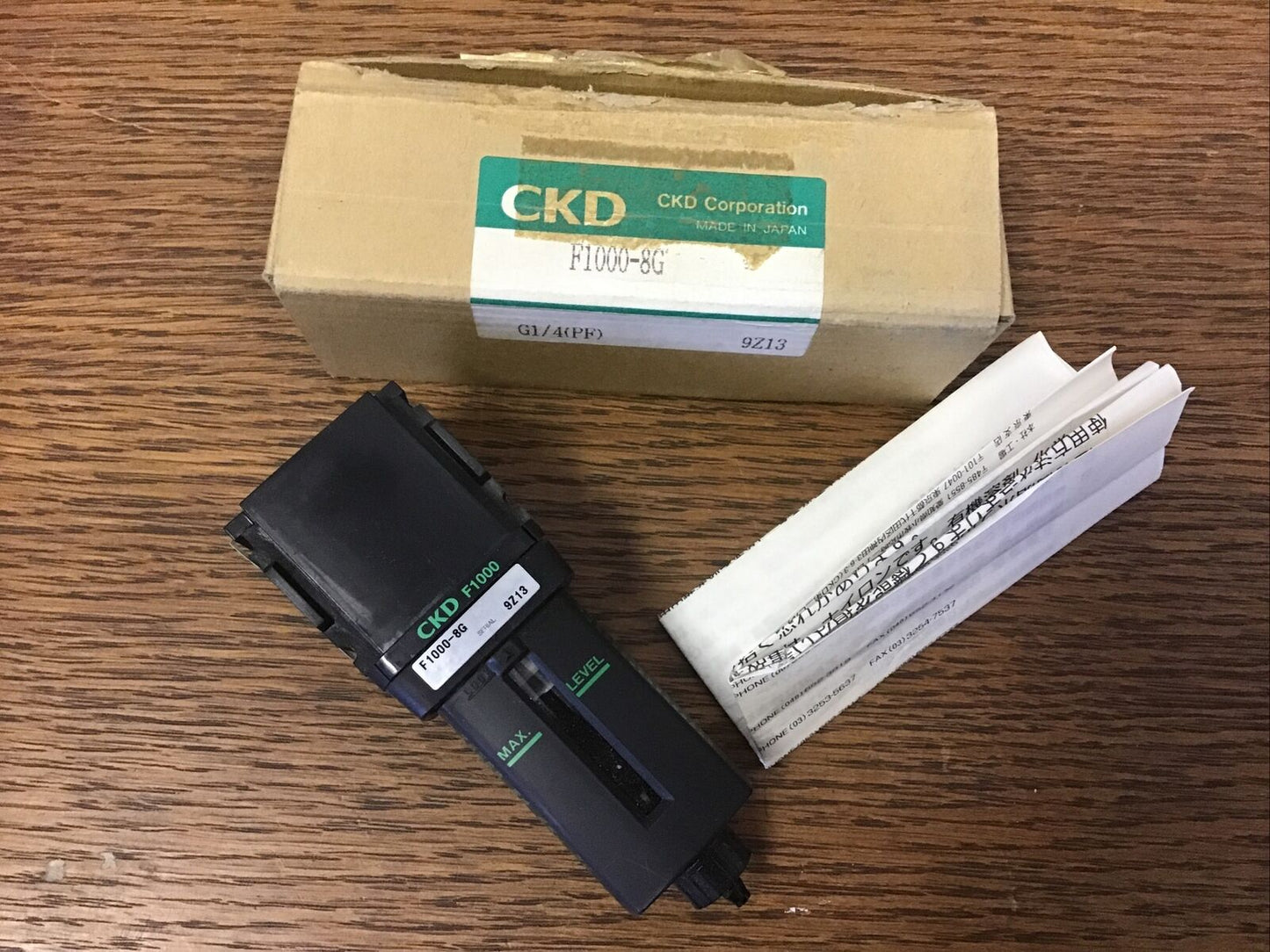 New for CKD F1000-8G G1/4 (PF) 9Z13 CKD Corporation NEW Old Stock