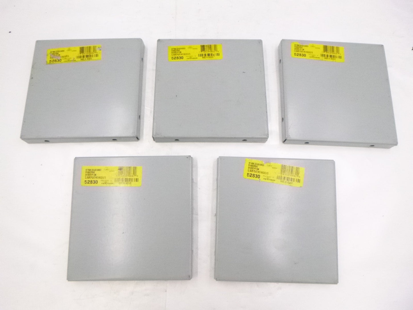 5 Pack nVent Hoffman Closure Plates F66GCPNK without Knockouts Mild Steel