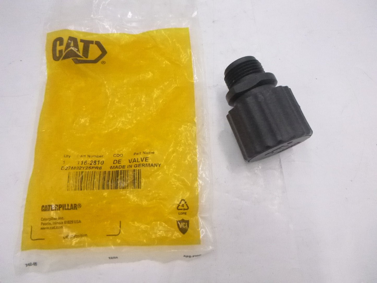 Genuine OEM CAT Valve-Breaker Relief 116-2810 For D8T D7E LGP D6R D7E D8R