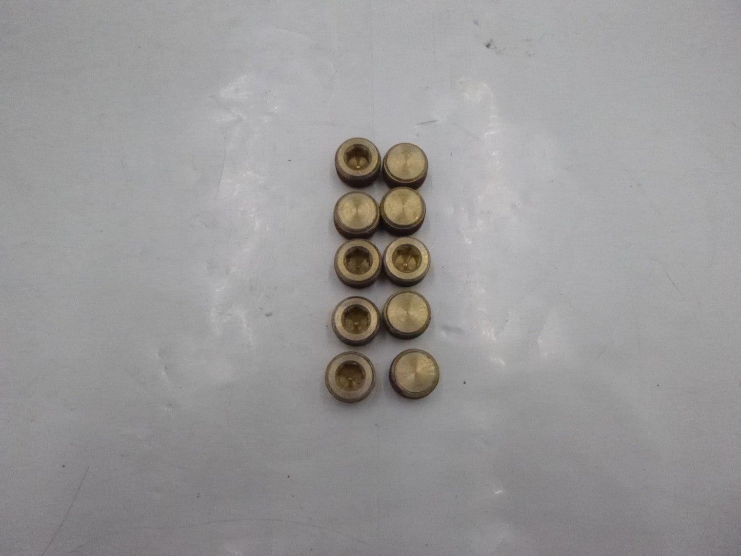 10 Pack 1/2" Brass Hex Head Plug VS218p-8