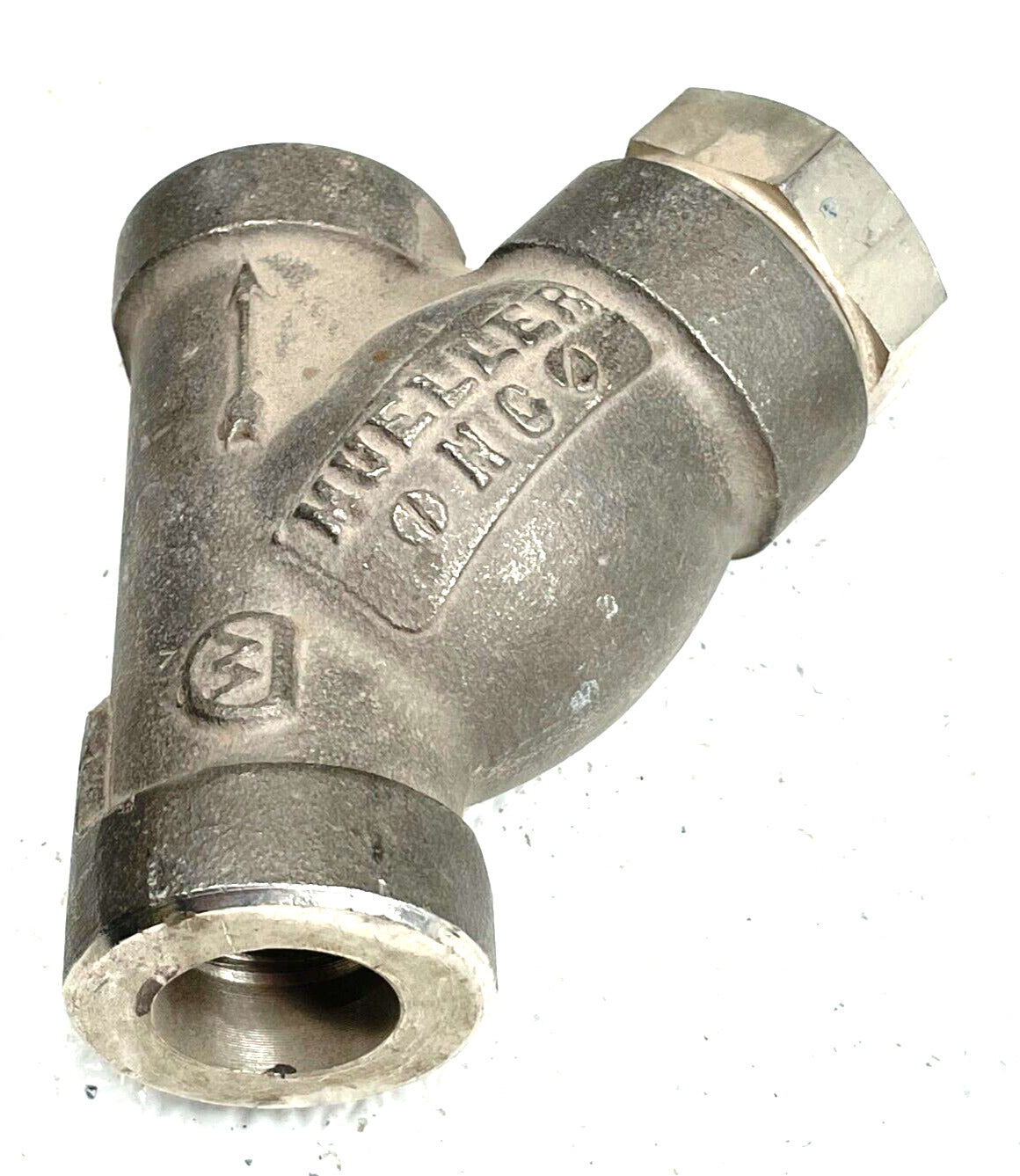 MUELLER Y Strainer 1/2" Socket Weld Class 600 / 1480-WOG Stainless Steel CF8M