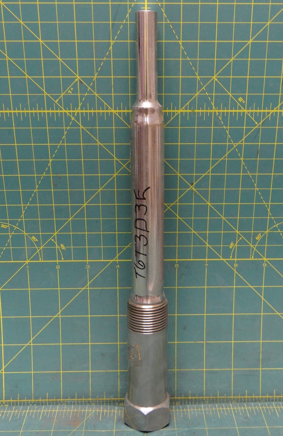 304 Stainless Steel Threaded Stepped Thermowell 1" NPT x 8.5" Insertion