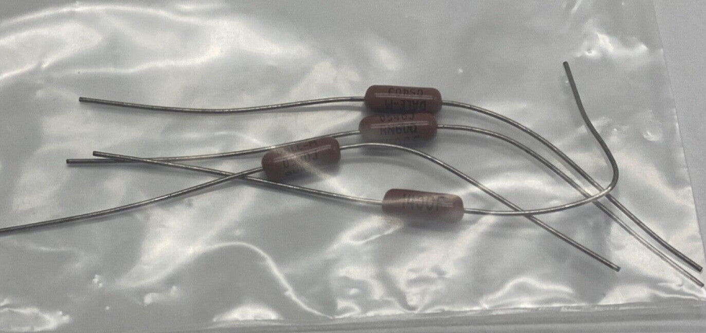 Qty 4 bulk lot, Vishay resistors 140ohm 1/4 watt metal film RN60D-F-140