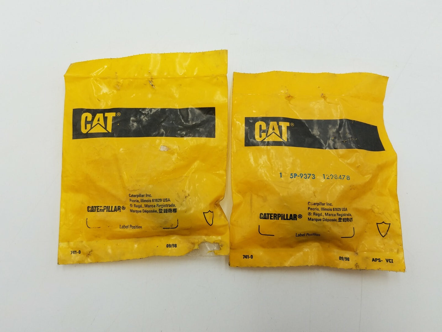 2 Pcs Caterpillar 5P-9373 Elbow Fitting 90 Degree Heavy Duty Equipment Part NOS