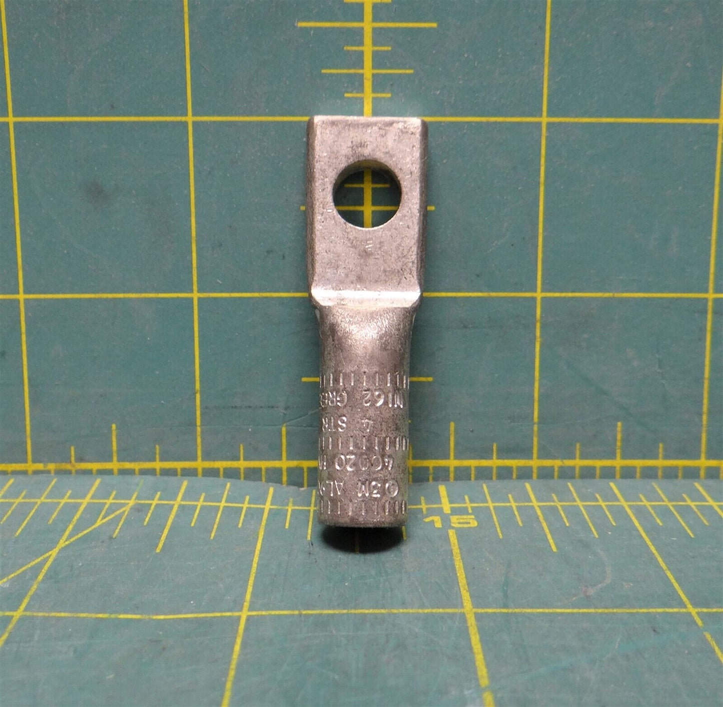3M 40020 HV Long Barrel 1-Hole Compression Lug 1/2" 4 STR W162 Green Die AL9CU