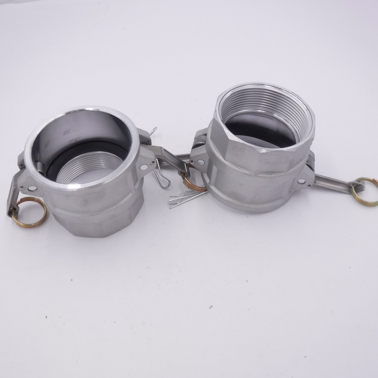 2 Pack D-300 3" Female Camlock X Female NPT Aluminum Cam & Groove Fitting