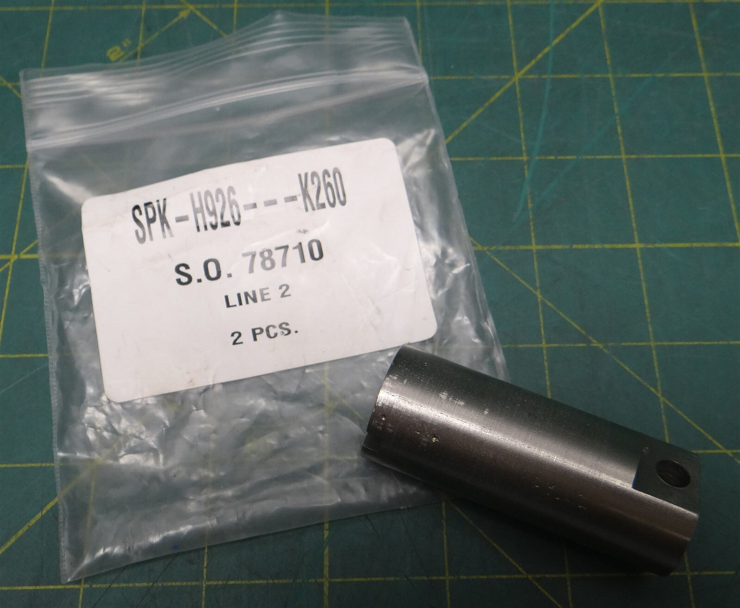 (Pack of 1) Partialy Threaded Spacer SPK-H926---K260 S.O. 78710 2.5in L 1in OD