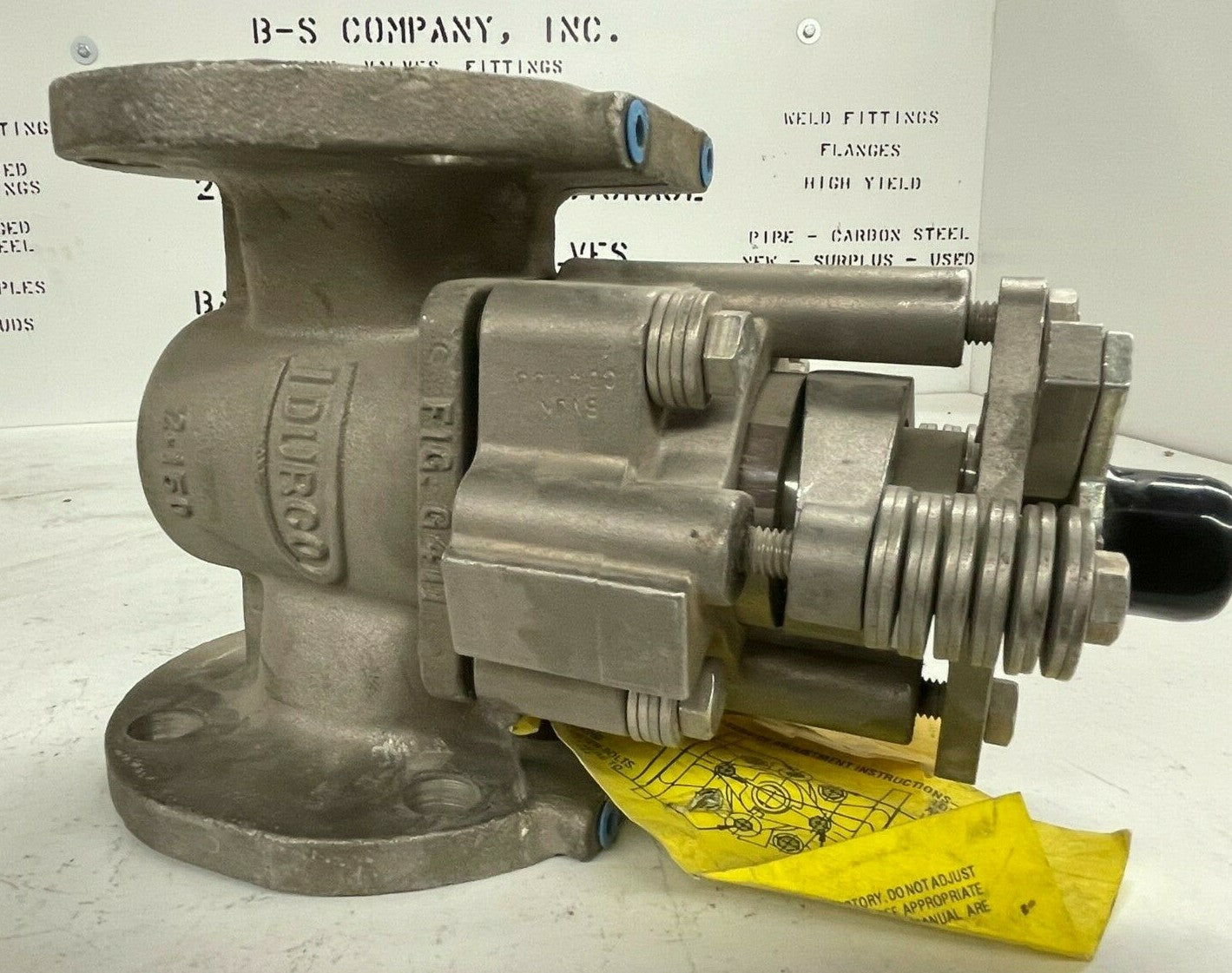 DURCO TSG-411 Sleeved Plug Valve 2" 150 RF Flange CD4MCU Duplex Stainless