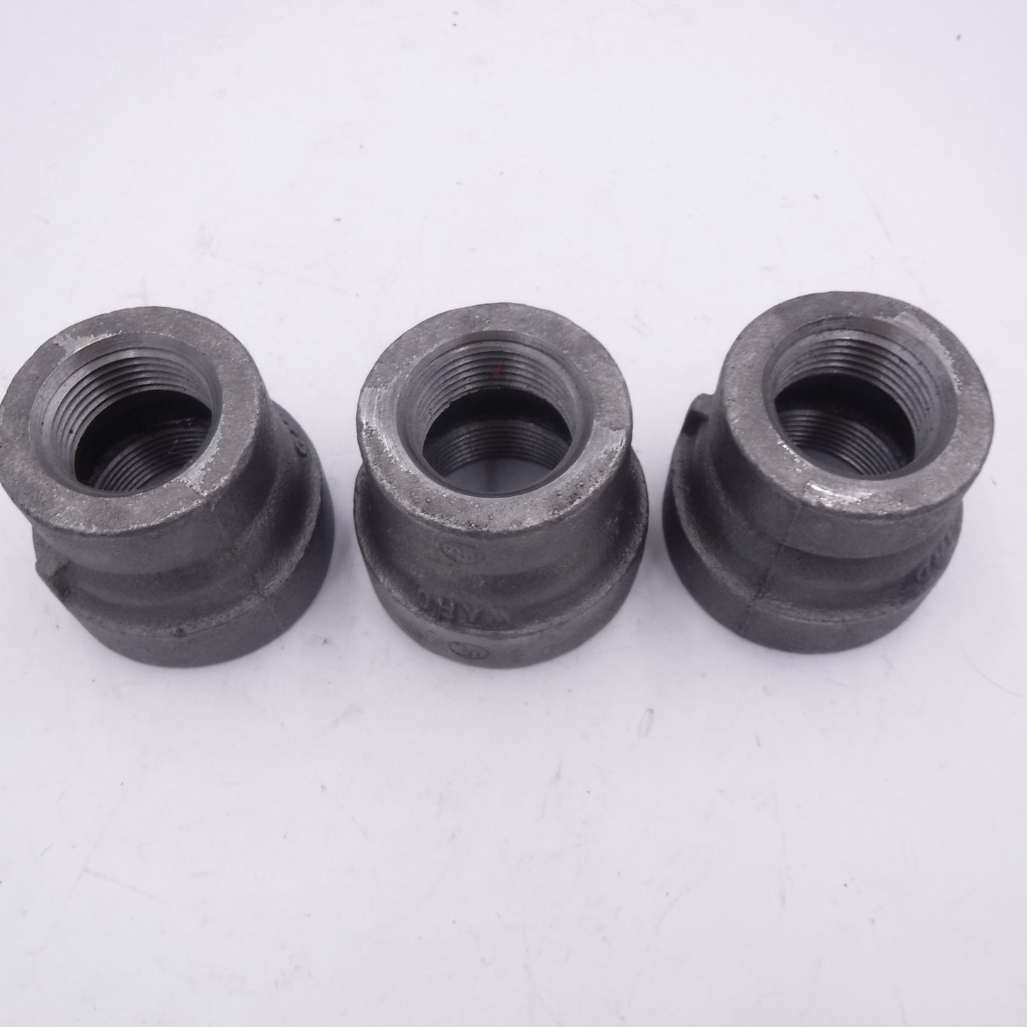 3 Pack Ward 1-1/2" x 1-1/4" Female NPT Malleable Iron Bell Reducer 1DX1B.NMC