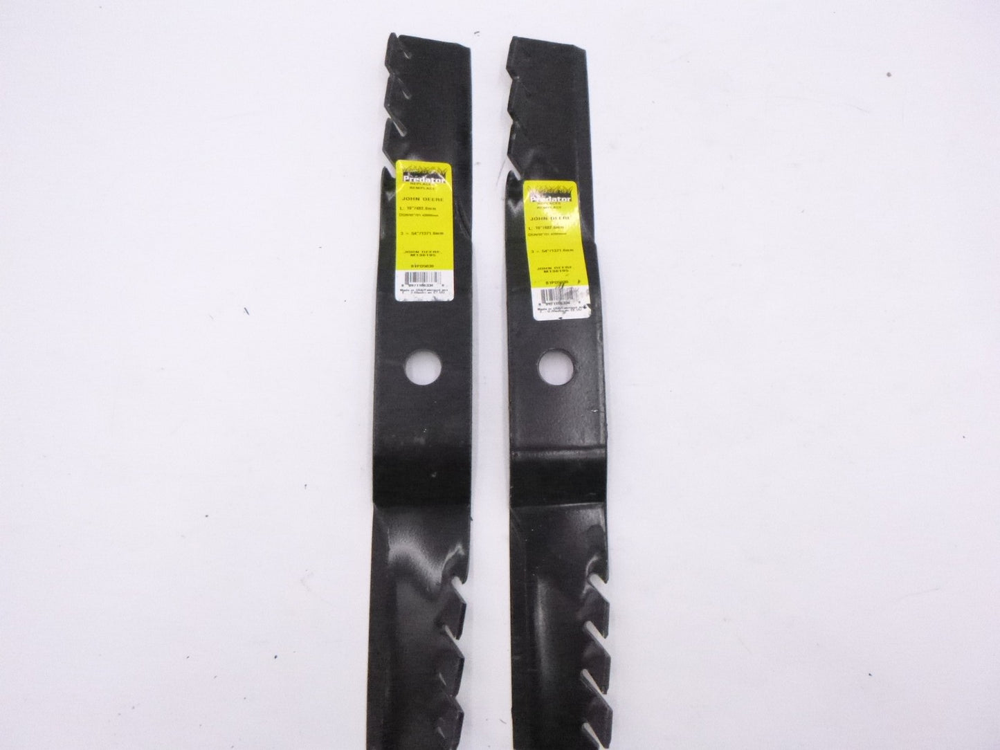 2 Pack Predator 19"Mulching Blades for John Deere 48" 54" 60" 62" Decks