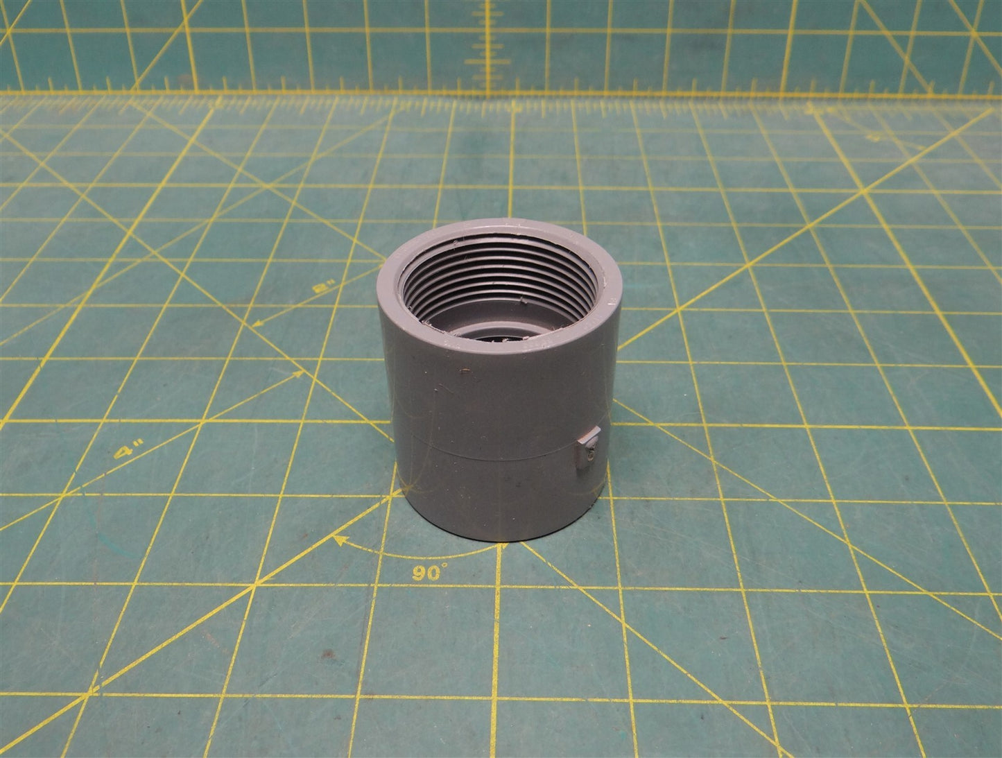 (1) 1-1/4" Gray PVC Female Adapter Fitting FNPT - CertinTeed Brand