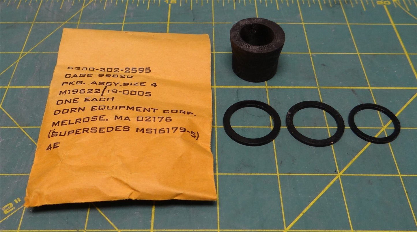 Dorn Equipment Corp Packing Assembly Size 4E Grommet M19622/19-0005