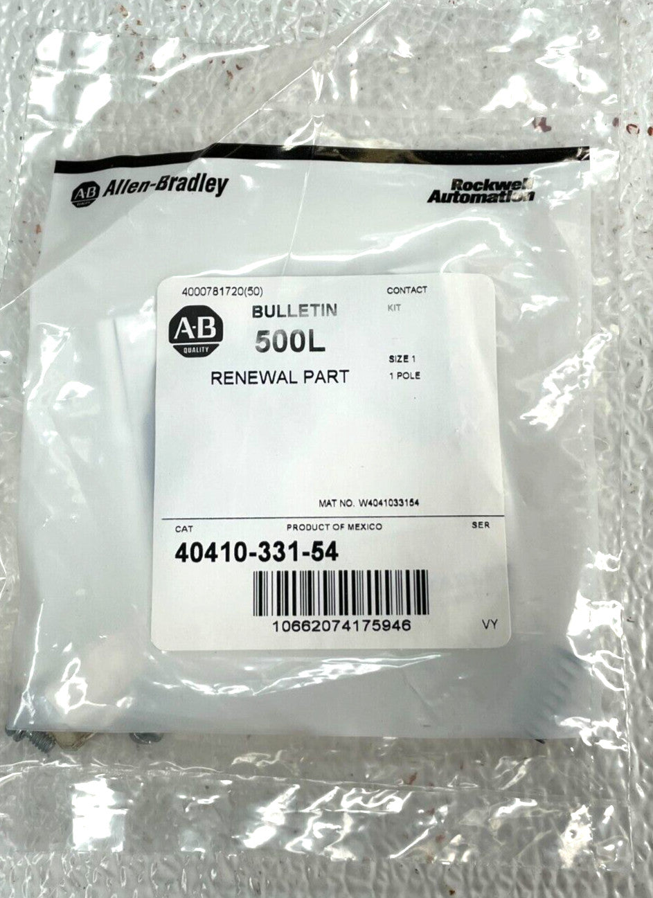 Allen-Bradley 40410-331-54 Contact Kit, Size 1, 1-Pole, Bulletin 500L *NIB*