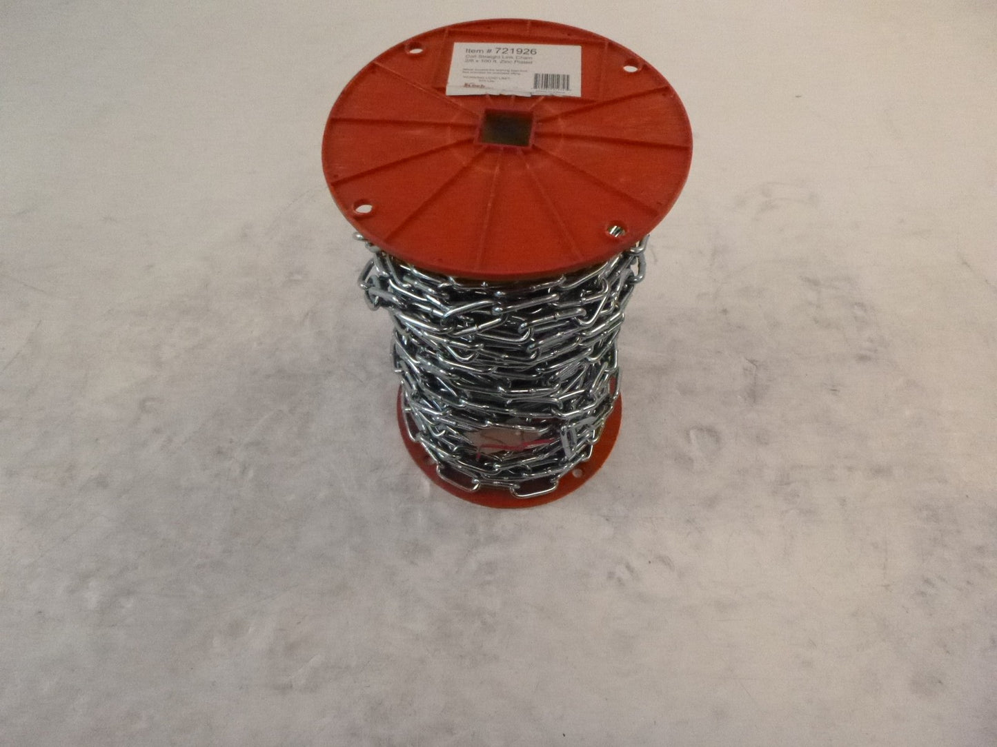100' Koch Coil Straight Chain 2/0 721926 Working Load Limit 520LBS